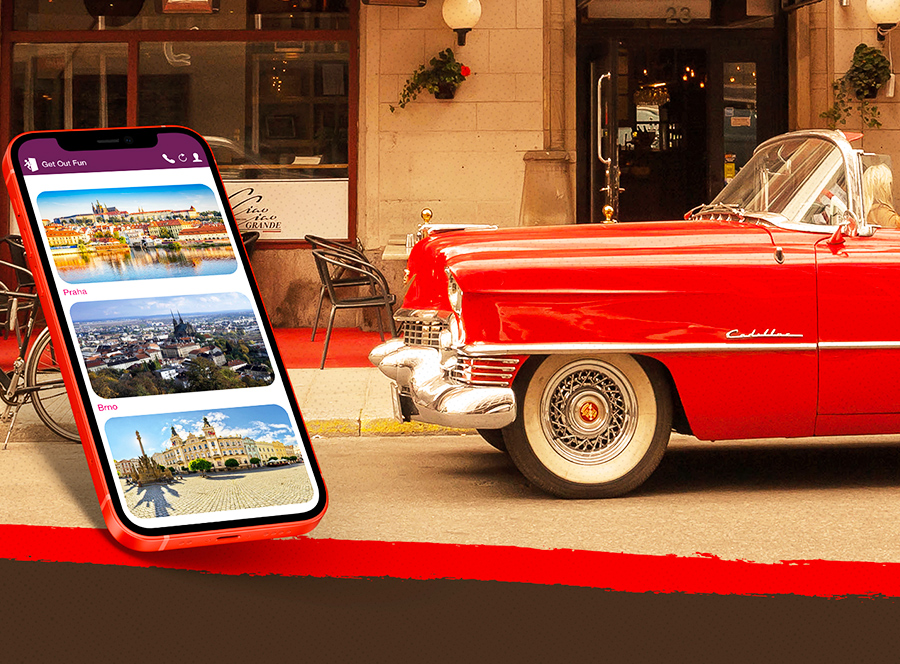 Venkovní úniková hra - Únos červeného cadillacu v Hradci Královém