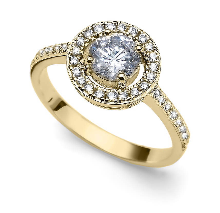 Sleva na Oliver Weber Elegantní pozlacený prsten Sunshine 63268G 52 mm - magentka.cz