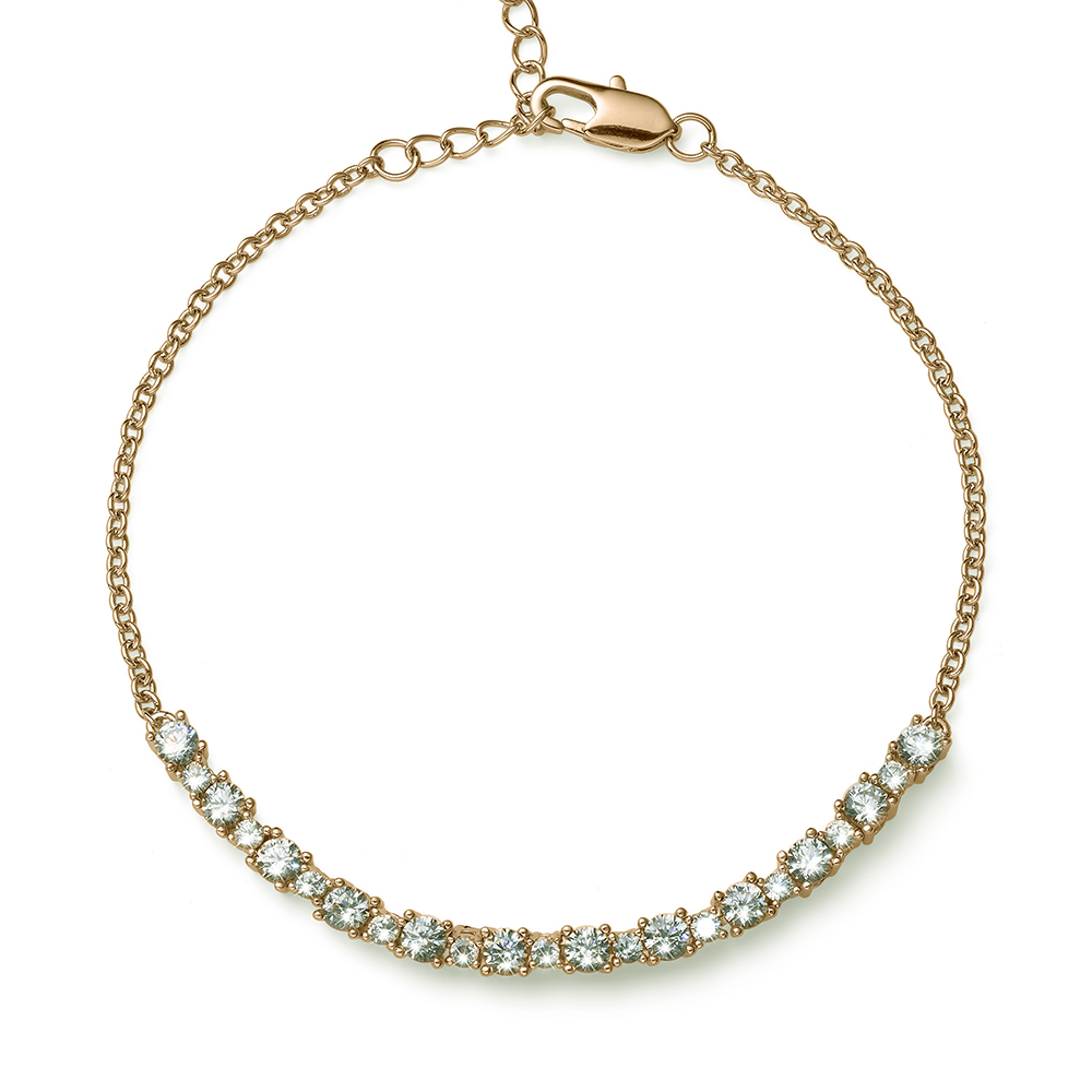 Sleva na Oliver Weber Luxusní pozlacený náramek s kubickými zirkony Hold 32315G - magentka.cz