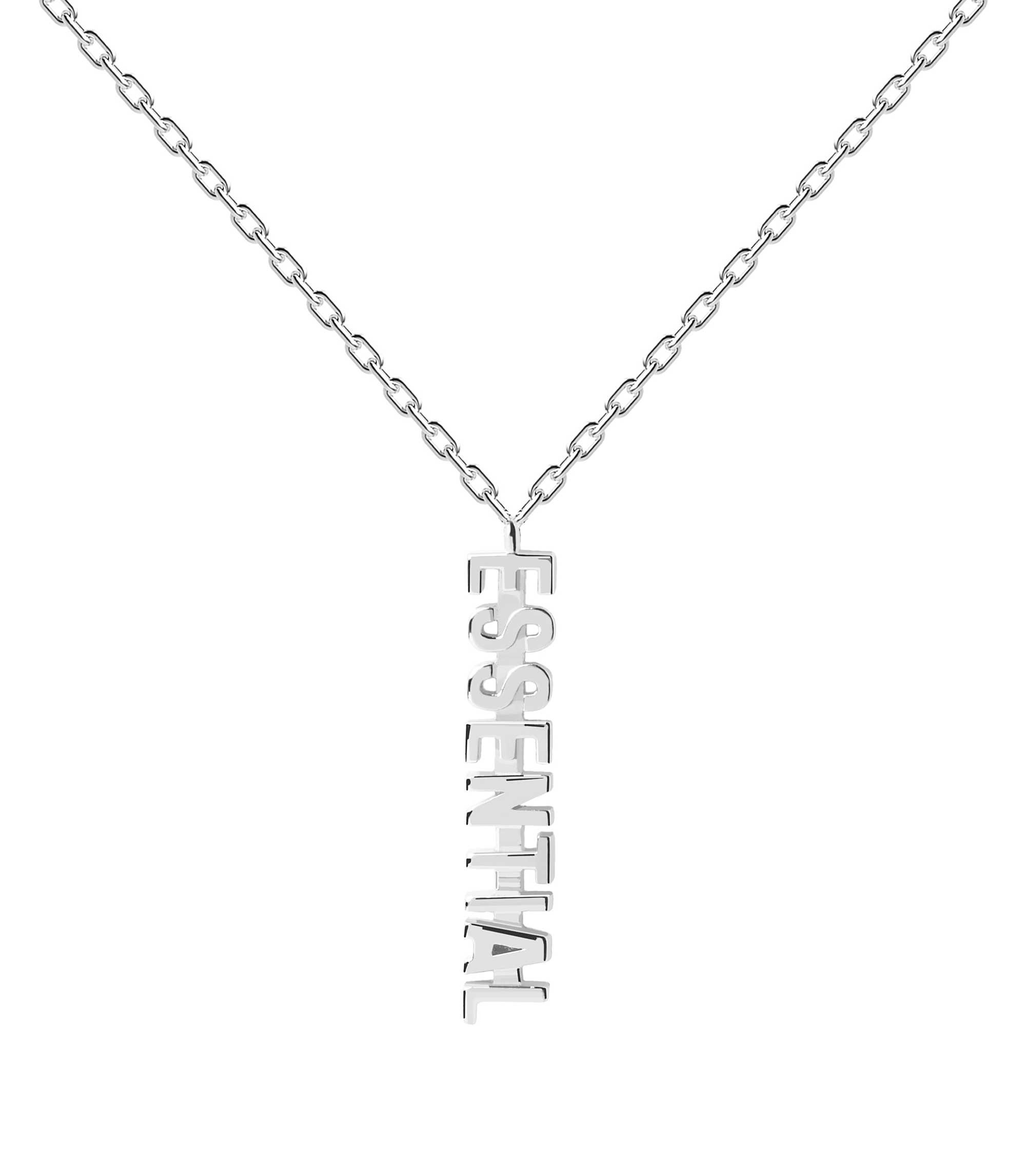Sleva na PDPAOLA Elegantní stříbrný náhrdelník ESSENTIAL Silver CO02-414-U (řetízek