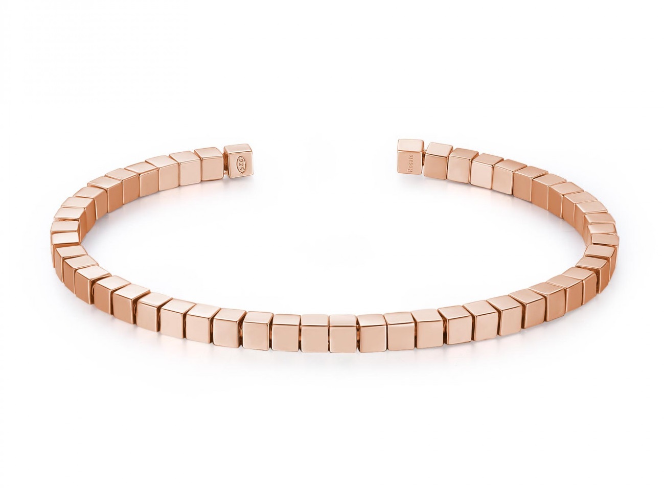 Sleva na Rosato Pevný bronzový náramek Cubica RZB031 6 cm - magentka.cz