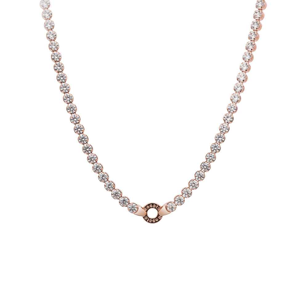 Sleva na Rosato Třpytivý bronzový náhrdelník s kroužkem na přívěsky Storie RZC002 - magentka.cz