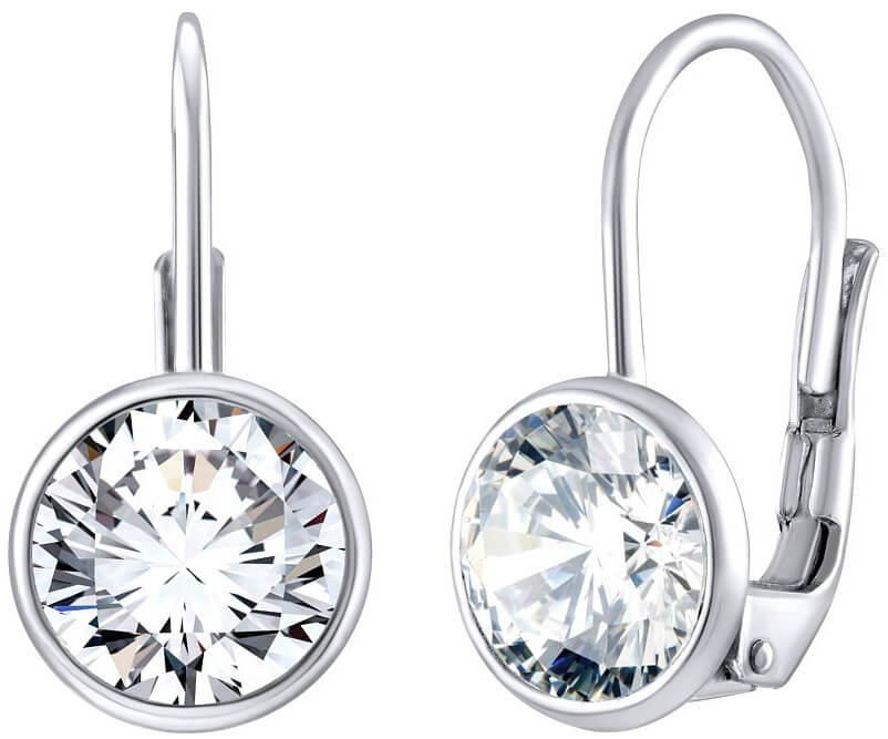 Sleva na Silvego Elegantní stříbrné náušnice s čirými Swarovski Zircony SILVEGOB70607S - magentka.cz