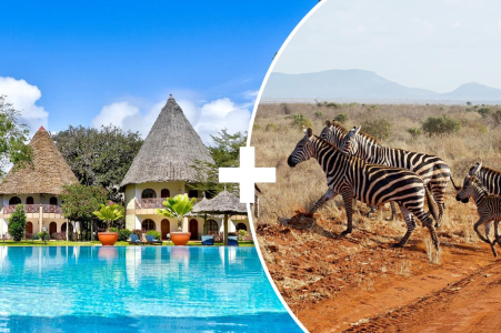2 Days Safari Tsavo East + 6 Nights Neptune Paradise