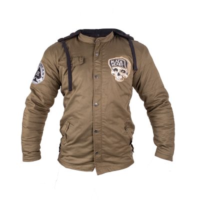 Sleva na Pánská bunda W-TEC Black Heart Khaki Jacket s aramidem  Garage Built  5XL - magentka.cz