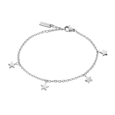 Sleva na Emily Westwood Slušivý ocelový náramek s přívěsky WB1046S - magentka.cz