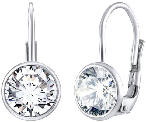 Sleva na Silvego Elegantní stříbrné náušnice s čirými Swarovski Zircony SILVEGOB70607S - magentka.cz
